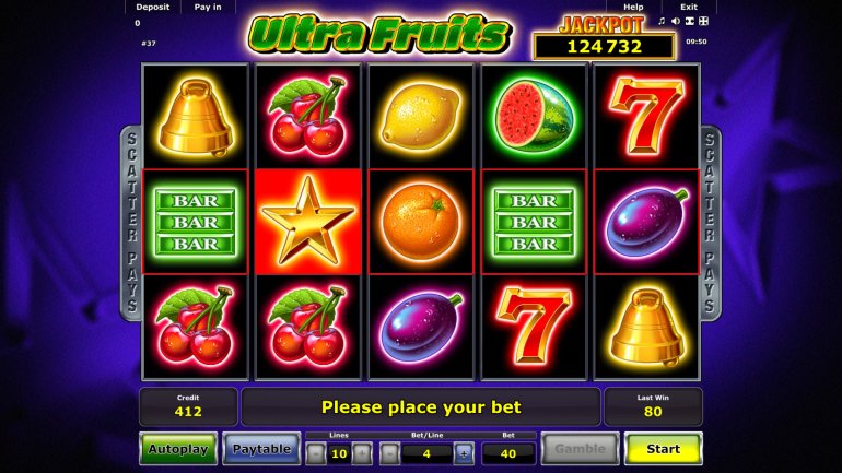 игровой автомат с джекпотом Ultra Fruits